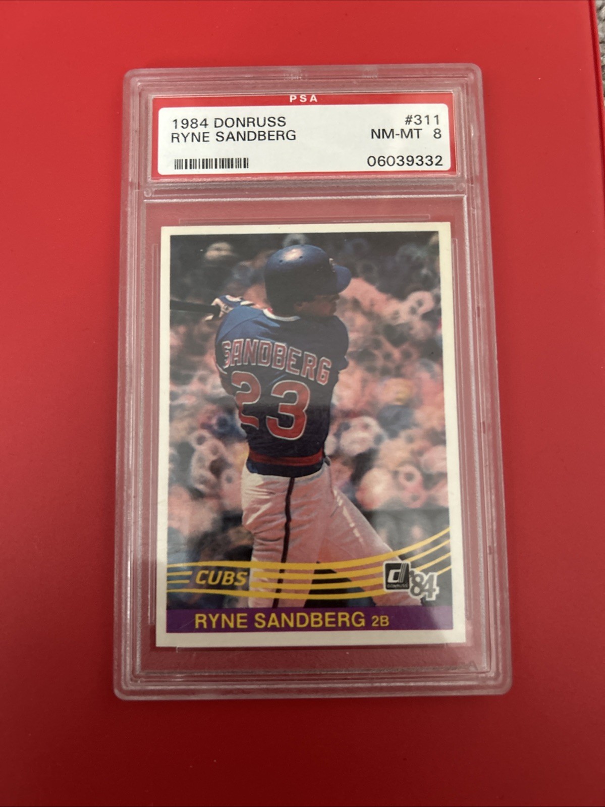 1984 Donruss - Ryne Sandberg #311 NM-MT PSA 8