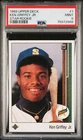 1989 UPPER DECK STAR ROOKIE #1 KEN GRIFFEY JR. ROOKIE RC PSA 9