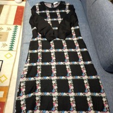 Valentino Floral Long Sleeve Dress