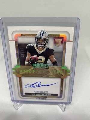 2022 Panini Contenders - Rookie of the Year Chris Olave #RYA-COL Silver /99 (RC)