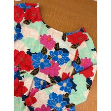 Tea Collection Girls Floral Long Sleeve Skater Dress Size 5 Mint Red Blue Twirl