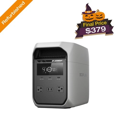 EcoFlow 1024Wh 1800W DELTA 3 Classic LiFePO4 PPortable Power Station for Backup