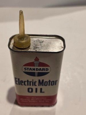 Standard Oil Electric Motor Oil 8oz Pretty Clean Can two thirds full