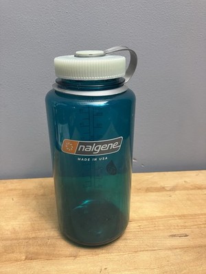 Nalgene USA Classic Wide Mouth Screw Top Water Bottle 1000 mL / 32 oz Blue