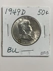 1949-D 50c Franklin Half Dollar BU (Full Bell Lines) BF15