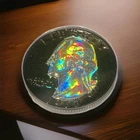 1963 Washington Quarter – ANACS Genuine – Black Ruthenium Hologram – 90% Silver