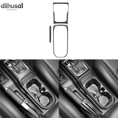 3Pcs Carbon Fiber Console Gear Shift Panel Trim For Jeep Wrangler Gladiator 18+