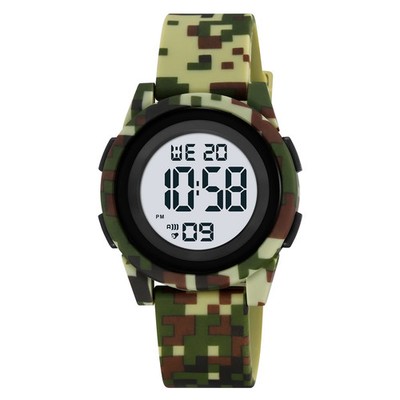 Stopwatch Girls Waterproof Watch SKMEI 2429 LED Wristwatches Boys Sport