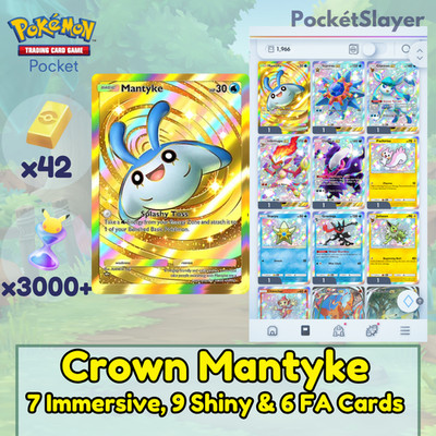 Pokemon TCG (Trading Card Game) Pocket Crown Mantyke | 3000+ HG | eBay Pokemon TCG (Trading Card Game) Pocket Crown Mantyke | 3000+ HG | eBay