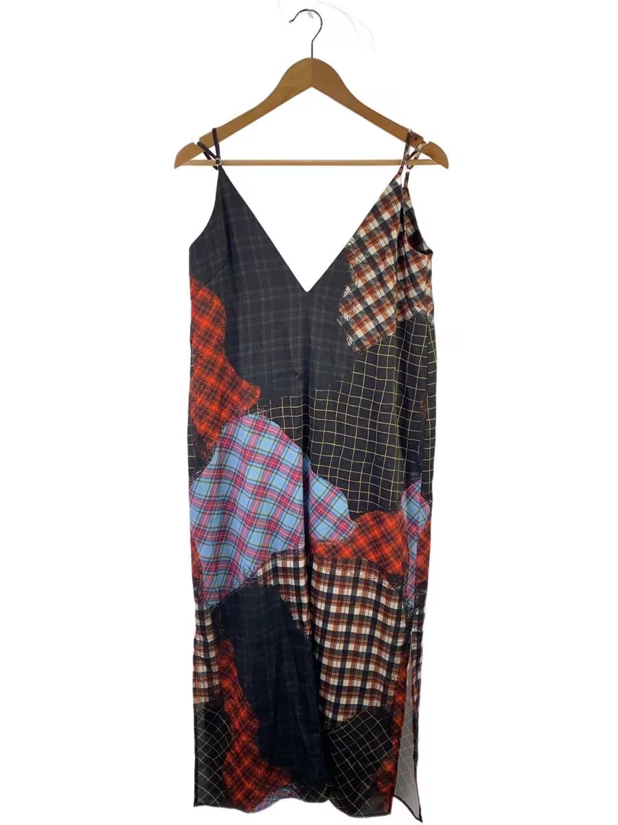 Ameri Camisole Dress S Polyester Multi color Check - image 1
