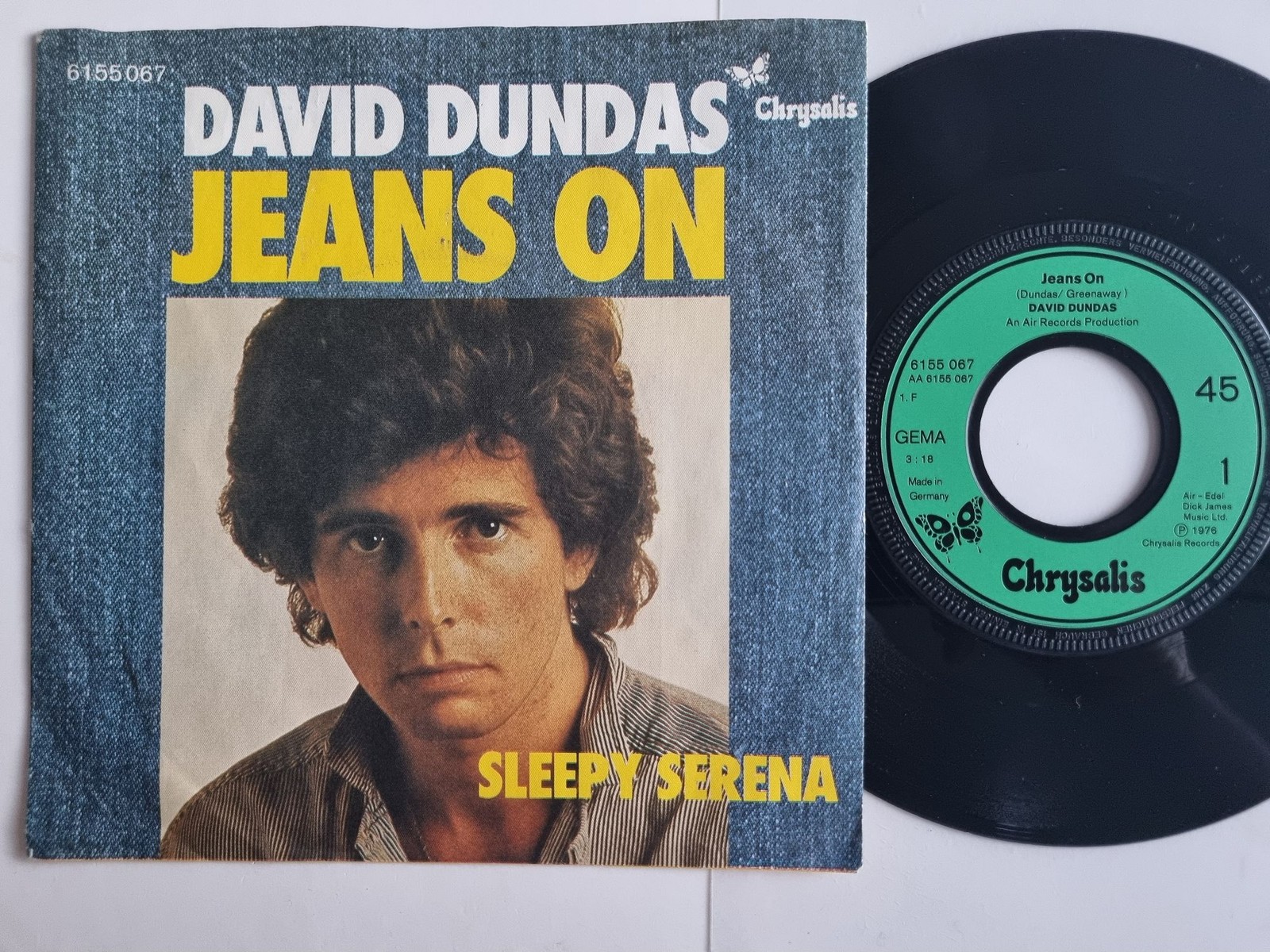 David Dundas - Jeans On 7'' Vinyl Germany