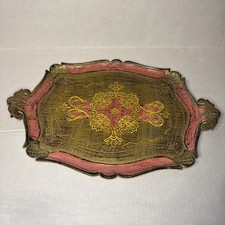 Vintage Traditional Florentine Italy Wooden H...
