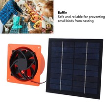 Solar Powered Exhaust Fan Monocrystalline Silicon Solar Panel Vent Fan Kit With↑