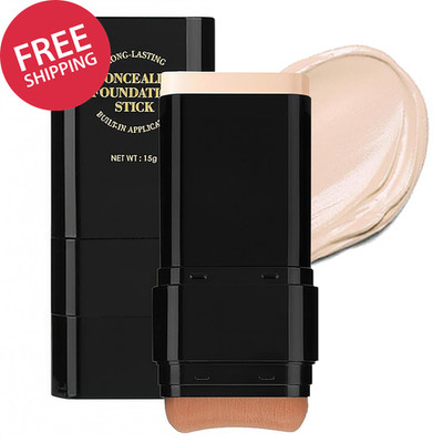 Concealer Foundation Stick, 2 in 1 Dual-Ended Long-Lasting Concealer Stick with
