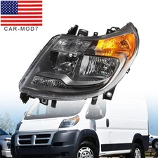 Halogen Headlight W/O DRL Left Side For 2014-2022 RAM ProMaster 1500 2500 3500