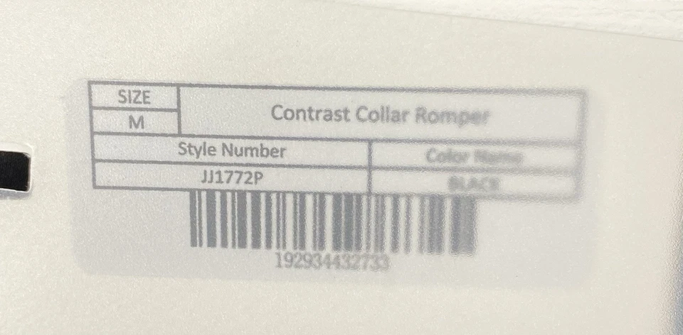 Бесконечная роза женщин контраст воротник Детский комбинезон черный подпоясанный размер средний новый с Ярлыками - Изображение 4 из 4