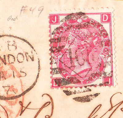 United Kingdom FRONT Victoria London c1873 Red NY PD Russian New