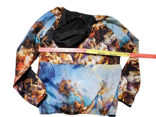 Reason Brand Renaissance Angels AOP 1/4 Zip Men's L Windbreaker ...