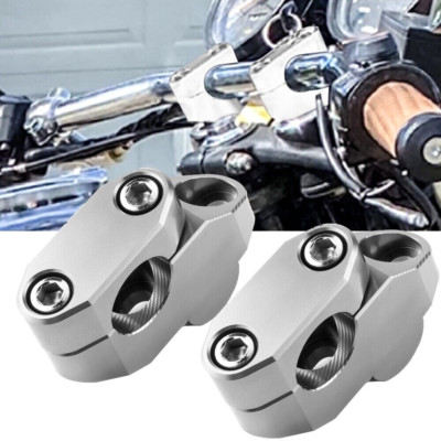 Fit For BMW F650CS F650 7/8'' Offset HandleBar Bar Risers Mount Clamp Adapter
