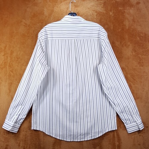 A.P.C. Mens Shirt Small White Stripe Button Up Pocket Long Sleeve CLEMENT $250 - Picture 3 of 8