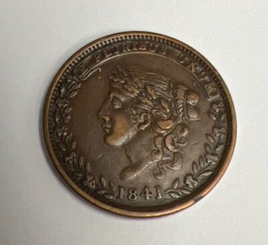 1841  Hard Times Token - HT-68 - R1 - May 10th