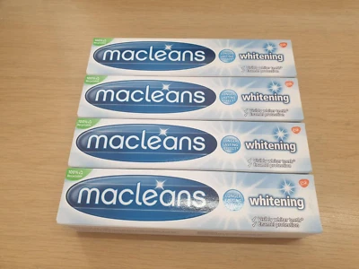 Macleans Whitening Toothpaste 100ml Enamel Protection GSK X4 JUST £10.49FREEPOST