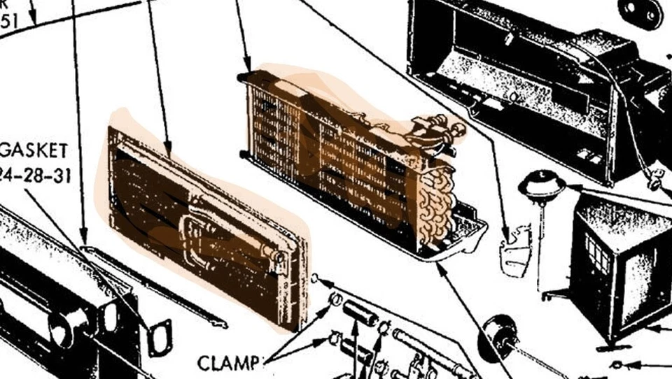 65 66 67 6869 70 Dodge Plymouth Chrysler AC doble calentador núcleo y evaporador HC3070C2 Foto 2 de 2