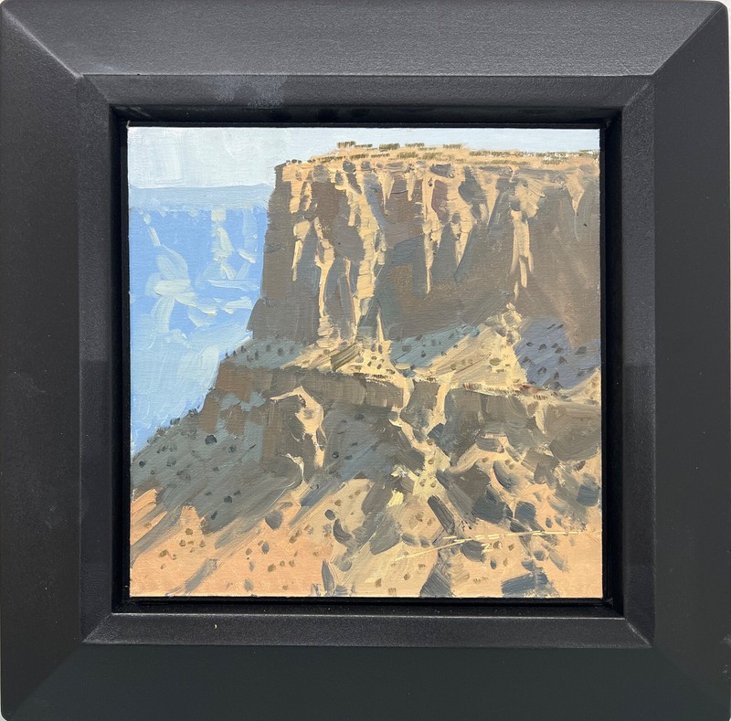 Joshua Been "Cliff Patterns"  oil,  8" x 8" Grand Canyon Celebration of Art