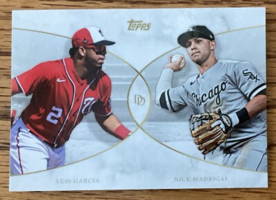 2021 Topps Dynamic Duals Luis Garcia Nationals/Nick Madrigal White Sox, #23