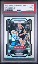 KATE MARTIN 2024 Panini Prizm Monopoly WNBA Rookie SILVER #40 PSA 9 Mint