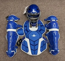 All Star Top Star Intermediate Ages 13-15 Baseball Catchers Gear Set Royal Blue