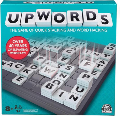 Upwords, the Game of Quick Stacking & Word Hacking with Stackable Letter Tiles, 