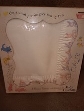 Vintage Baby Chatham Bunnyland Size 36 X 50 Crib Baby Blanket Preowned In Box