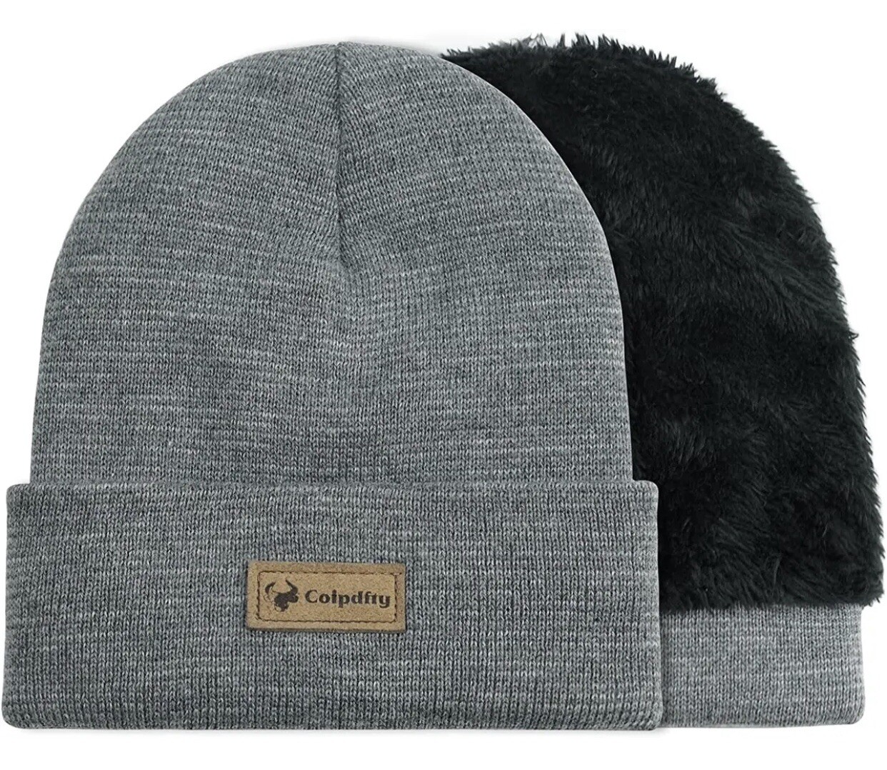 Beanie Hats for Men Women, Winter Knitted Beanie Hats Caps-Warm Super Soft Gray