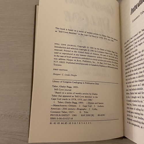 Still Cove Journal by Gladys Taber (1981, Hardcover) 1st Edition Harper & Row - 第 8/8 張圖片