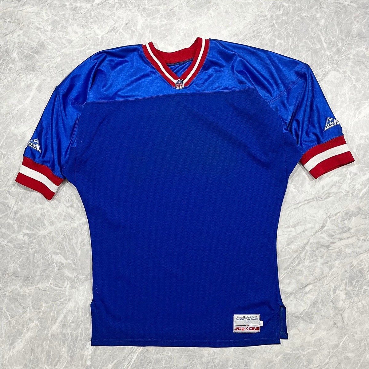 VTG 90s NFL NEW YORK GIANTS APEX ONE AUTHENTIC JERSEY BLANK SIZE XL MADE IN  USA