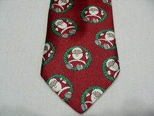 SANTA CLAUS - CHRISTMAS THEMED - SURREY - MADE IN USA NECK TIE!