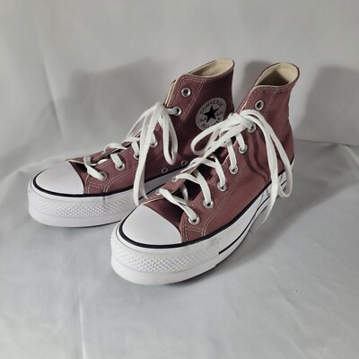 Converse Chuck Taylor Shoes Mauve All Star Lift Platform High Top Women s Size 9