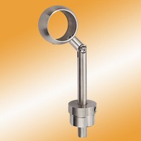 RohrstüTze HandlaufträGer Ringhalter Verstellbar Ø 42,4 Mm Handlauf Edelstahl