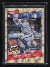 2020 Panini Donruss Bo Bichette Highlights Rookie Bronze Holo Foil /99 H-12