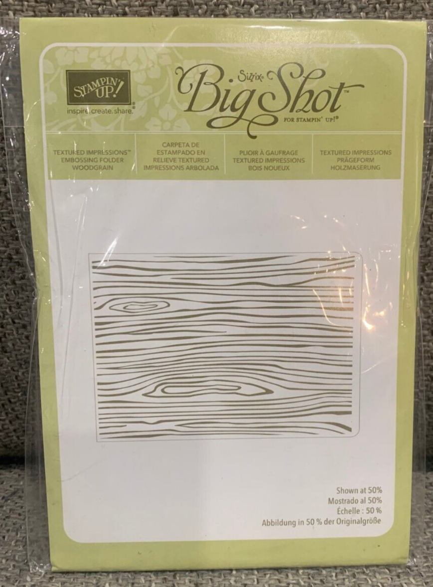 Stampin Up Embossing Folder ** Textured Impressions ** Wood Grain | eBay