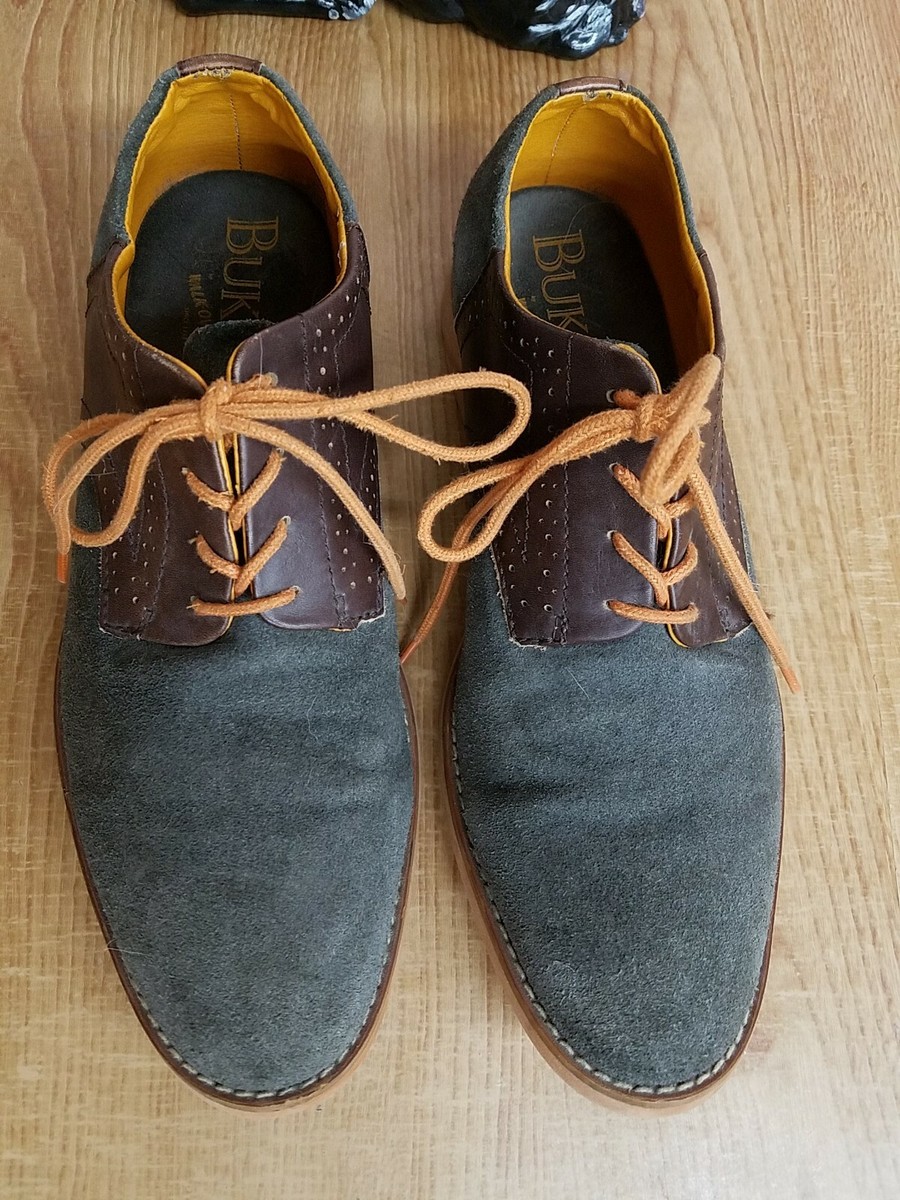 Walk-Over Men\'s Suede Lace-Up Oxfords Size 10 M Gray Men main image 4