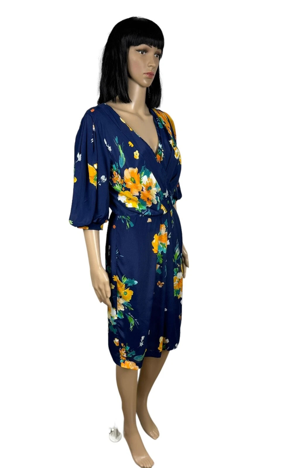 Abito avvolgente Moschino Boutique floreale viscosa seta taglia US8