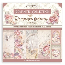 Stamperia Romance Forever  12" x 12"  Double Sided Paper Pad Wedding Scrapbook