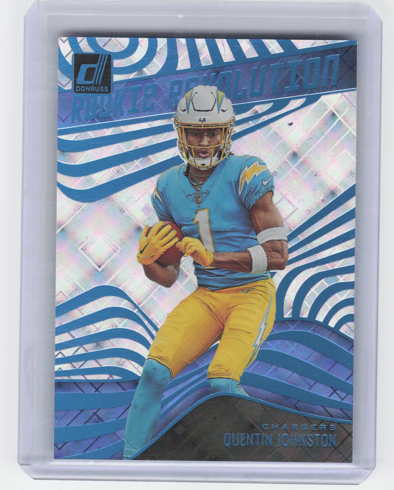 2023 Donruss #RR-15 Quentin Johnston Rookie Revolution Cosmic #/100