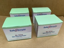 100 Safe n Simple SNS00807 No Sting Skin Barrier Film Wipes Expires 2024