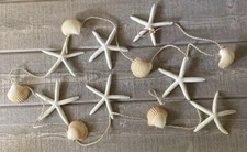 Starfish Seashell Garland Coastal Nautical Beach Decor 88 Long
