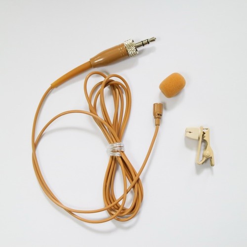 Brown Lavalier Microphone for Sennheiser Wireless System Tie Clip Stage Singing - Picture 13 of 13