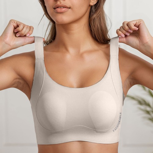 Seamless Everyday Bras For Women No Underwire Bralettes Push Up Wireless - Picture 9 of 33