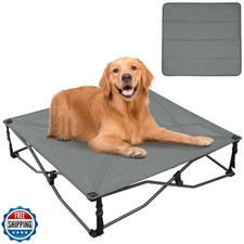 Timber Ridge Large Elevated Dog Bed, 3-in-1 Portable, Folding, and Raised wit...